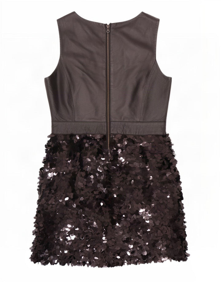 Abito tubino senza maniche da donna Warehouse UK 12 poliestere nero medio