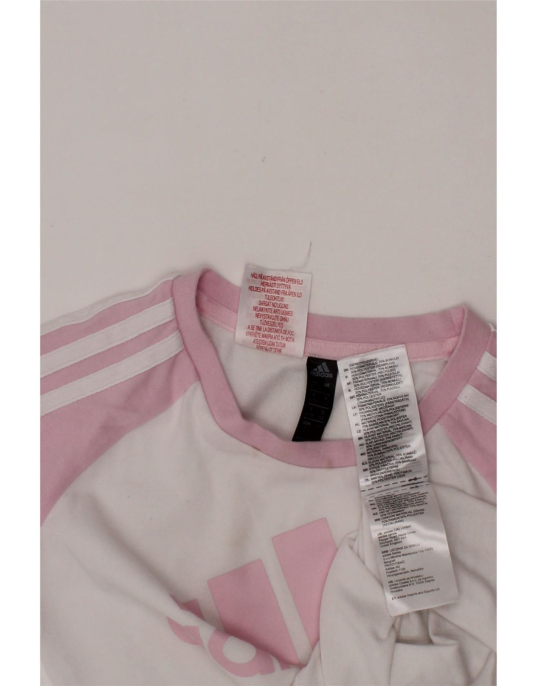 T-shirt grafica ADIDAS per ragazze Aeroready, 6-7 anni, colore bianco