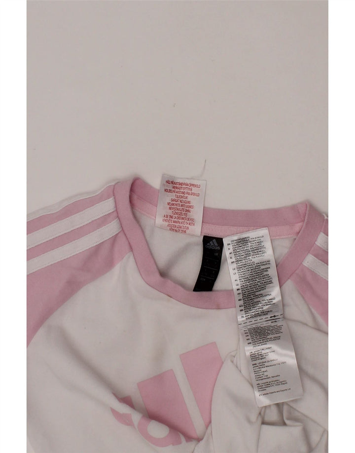 T-shirt grafica ADIDAS per ragazze Aeroready, 6-7 anni, colore bianco
