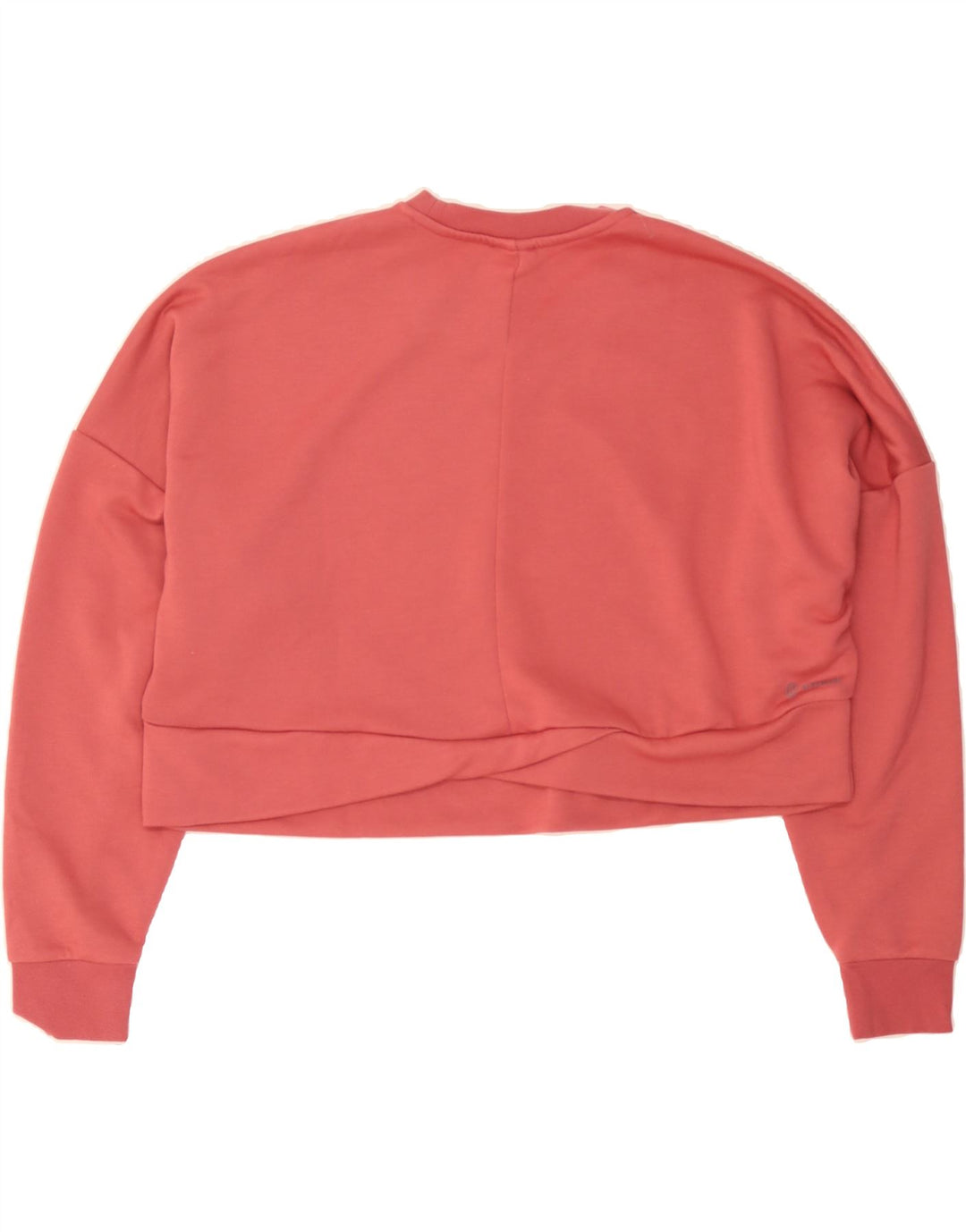 ADIDAS Womens Crop Sweatshirt Jumper UK 12/14 Medium Pink Polyester Vintage Adidas and Second-Hand Adidas from Messina Hembry 