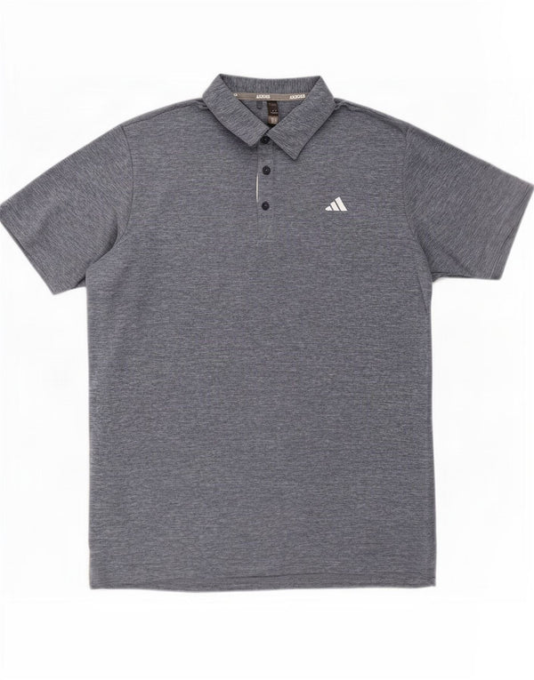 Polo Adidas da uomo XL in poliestere chiazzato blu