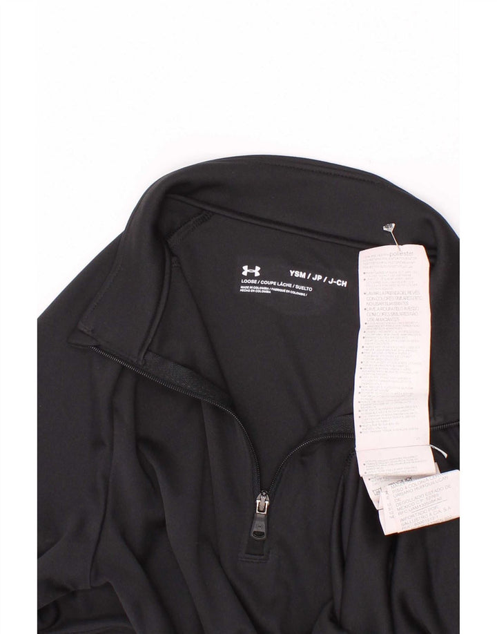 Maglietta Under Armour da bambino con grafica pullover, 7-8 anni, piccola, nera