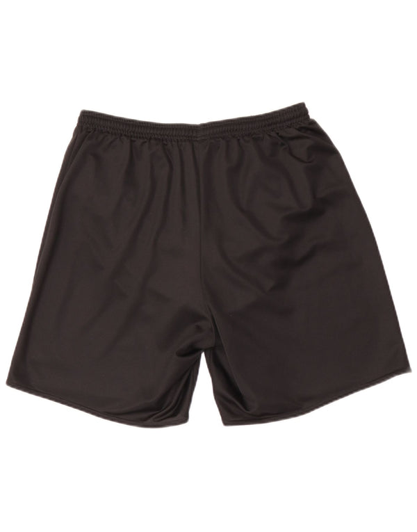 Pantaloncini sportivi da uomo Adidas medi neri in poliestere
