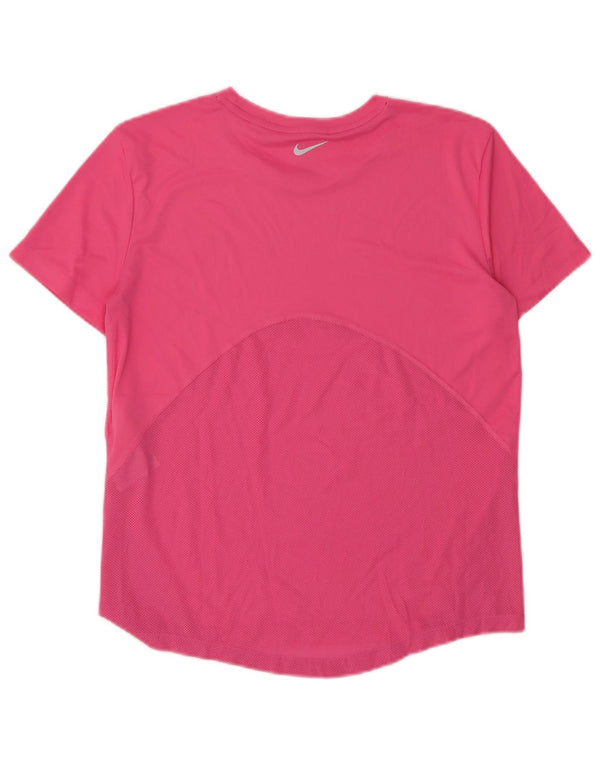 T-shirt NIKE Dri Fit da donna UK 6 XS rosa poliestere