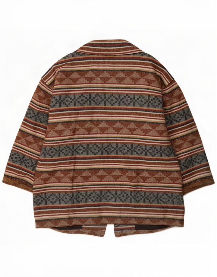 Montgomery vintage da donna UK 20 2XL multicolore geometrico