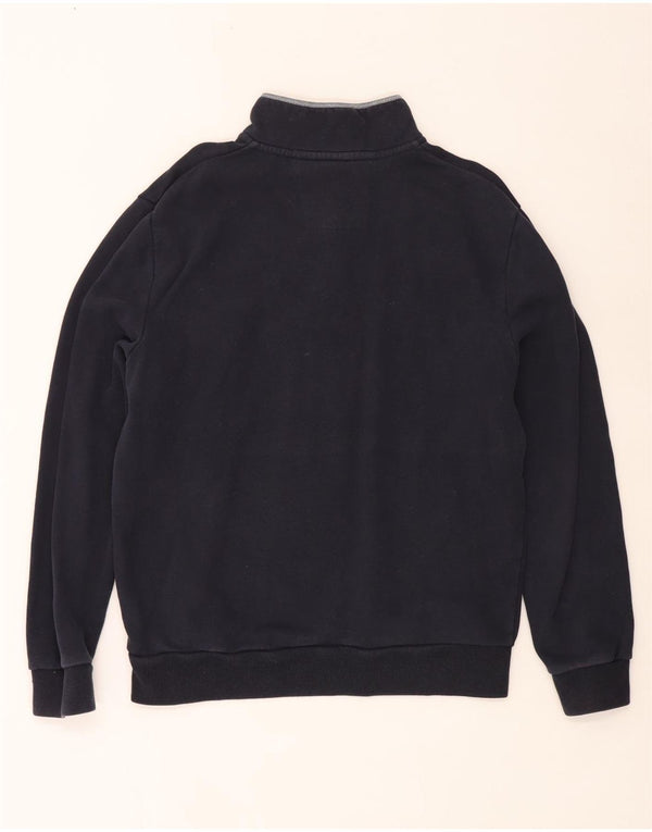 Crew Clothing Felpa con collo con zip da uomo Maglione XL Cotone blu navy