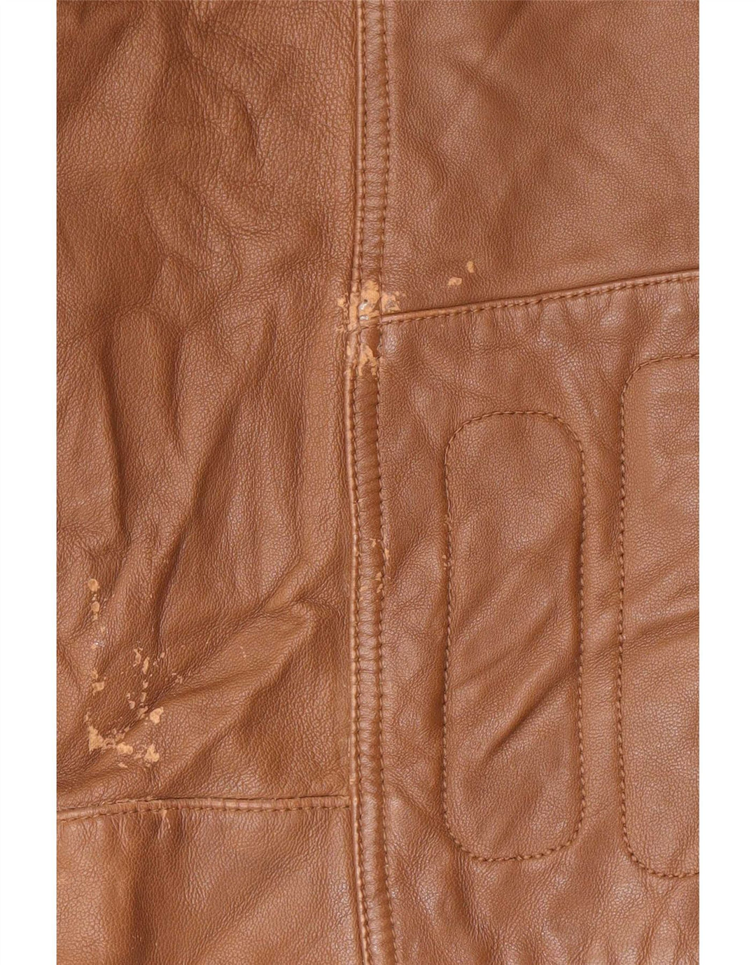 Giacca da motociclista in pelle da uomo Hugo Boss UK 36 piccola marrone
