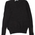 Maglione maglione girocollo da donna Zara UK 14 grande nero