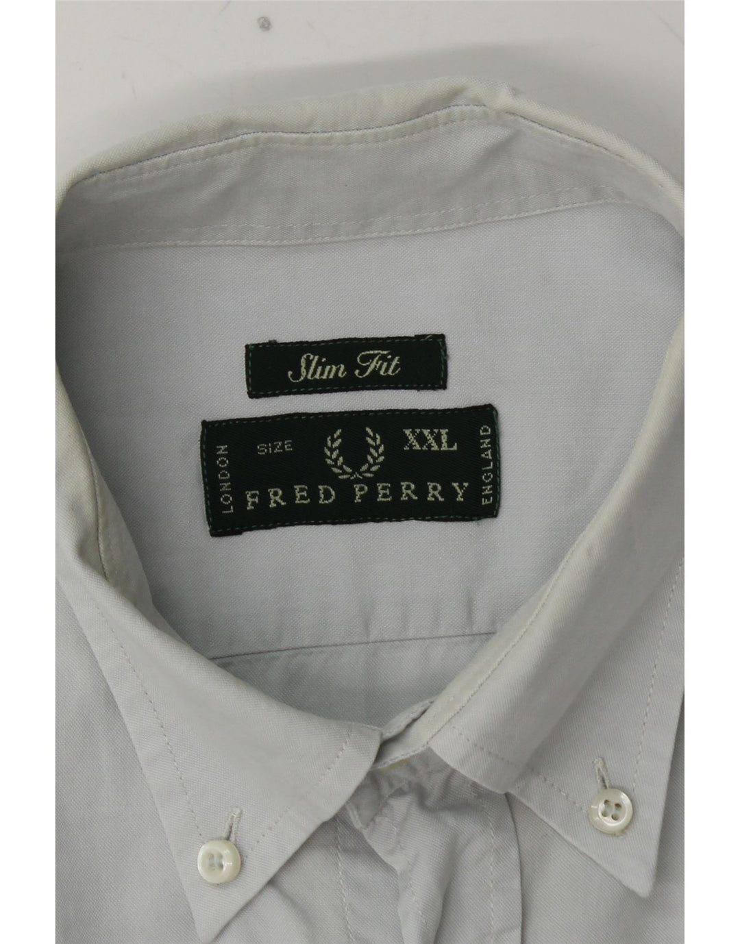 FRED PERRY Camicia slim fit da uomo 2XL cotone blu