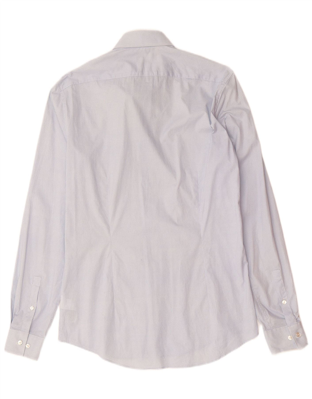 CALVIN KLEIN Camicia slim fit da uomo taglia 38 15 Cotone maculato blu medio