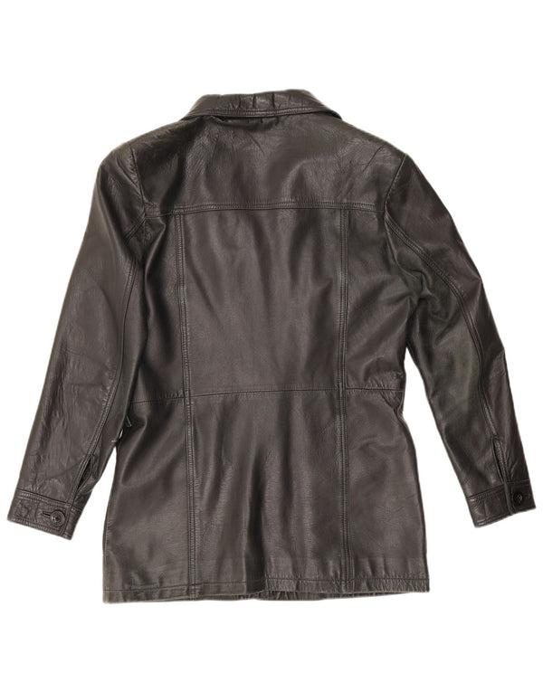 Giacca in pelle da donna Matinee UK 14 media nera