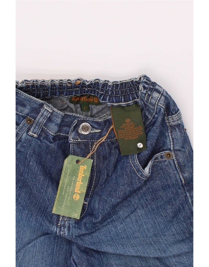Pantaloncini di jeans cargo per ragazzi Timberland 2-3 anni W22 cotone blu