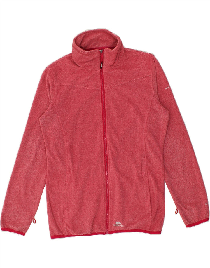TRESPASS Womens Tracksuit Top Jacket UK 12 Medium Pink Polyester Vintage Trespass and Second-Hand Trespass from Messina Hembry 