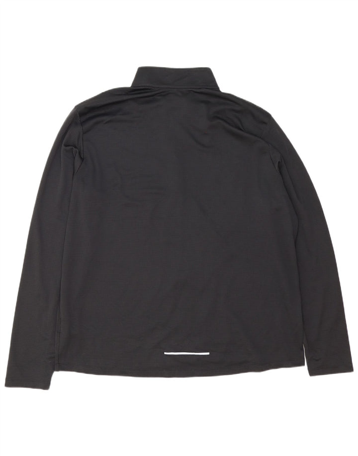 Maglia da tuta pullover con zip e collo Nike Dri Fit da uomo 2XL poliestere nero