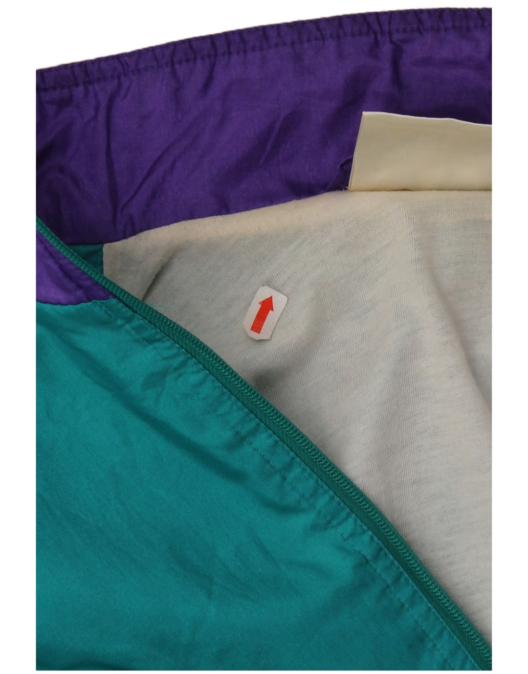 Giacca superiore della tuta retrò da uomo Adidas UK 36/38 Small Turchese Poliammide