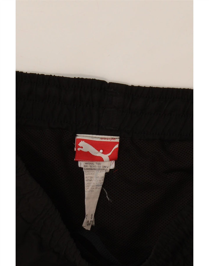 PUMA Mens Sport Shorts Small  Black Polyester Vintage Puma and Second-Hand Puma from Messina Hembry 