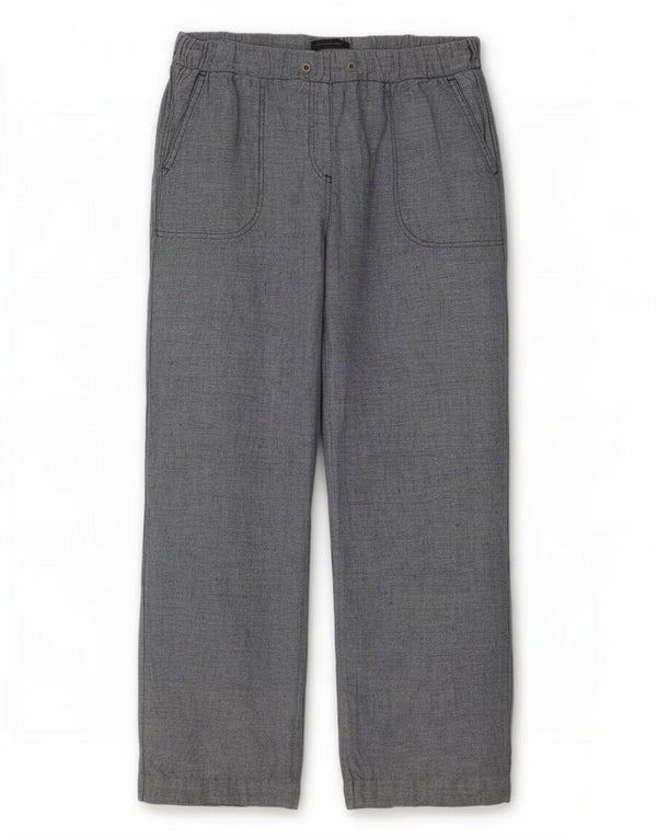 Pantaloni casual a gamba larga da donna Marks & Spencer UK 14 Large W36 L28 Blu