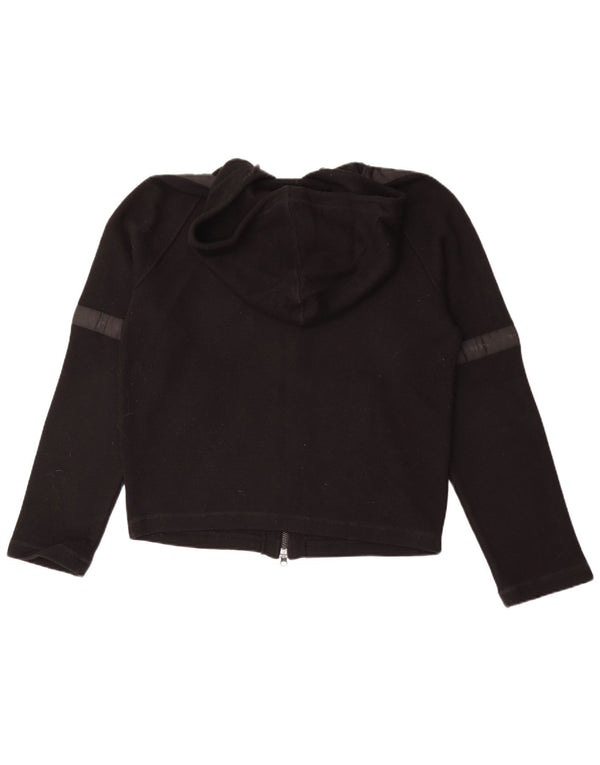 Armani Jeans Uomo Cardigan con Cappuccio Maglione Grande Acrilico Nero