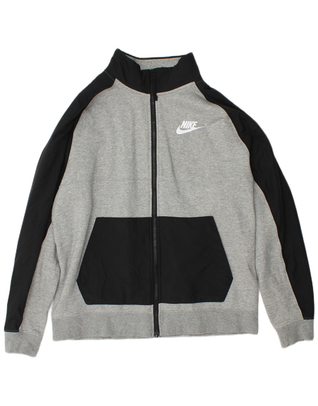 Tuta intera da uomo Nike Large in cotone color block grigio