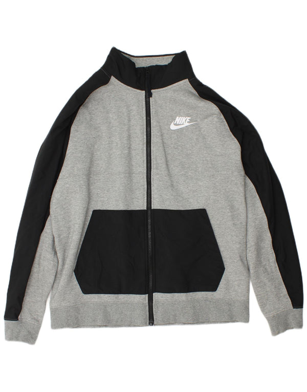 Tuta intera da uomo Nike Large in cotone color block grigio