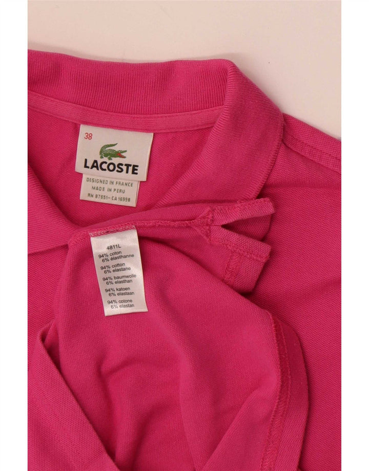 Polo da donna Lacoste EU 38 cotone rosa medio