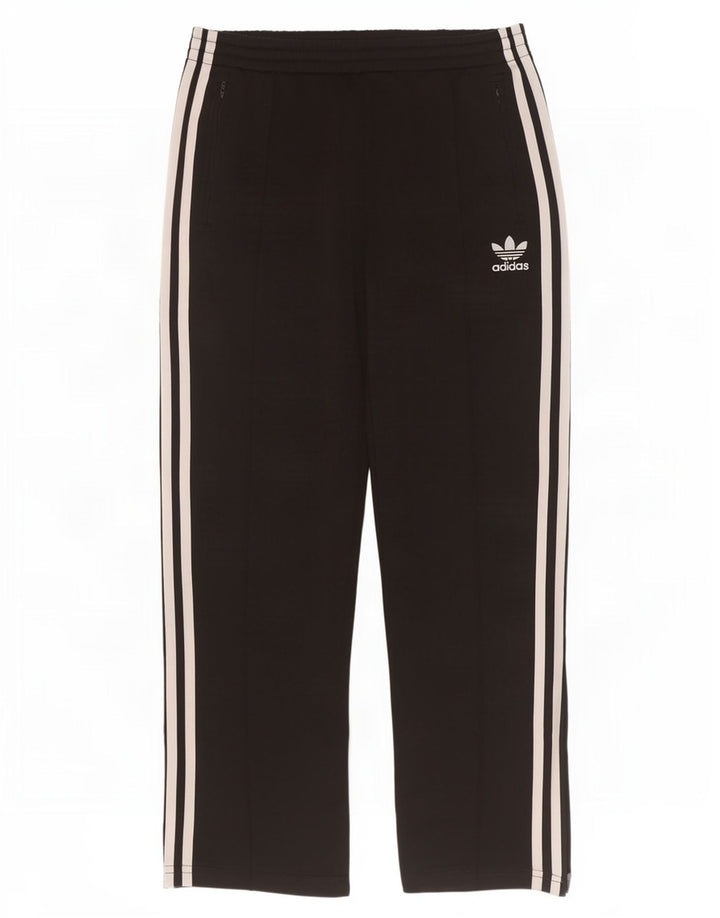 Pantaloni della tuta da donna Adidas UK 10 piccoli poliestere nero