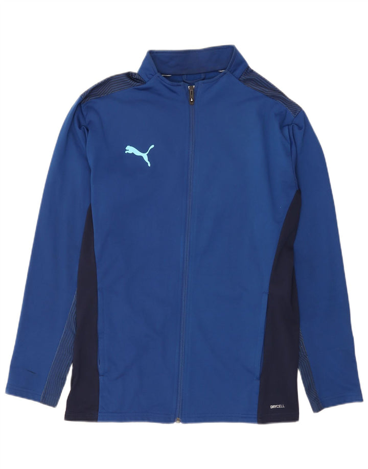 Giacca da tuta da uomo Puma Colorblock blu medio