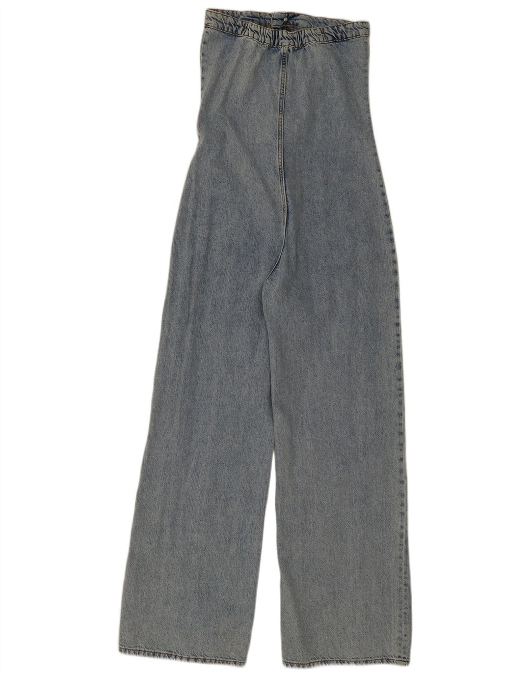 Tuta senza spalline in denim da donna Zara UK 10 piccola blu
