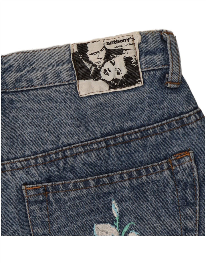 Jeans affusolati vintage da donna W26 L27 Blu