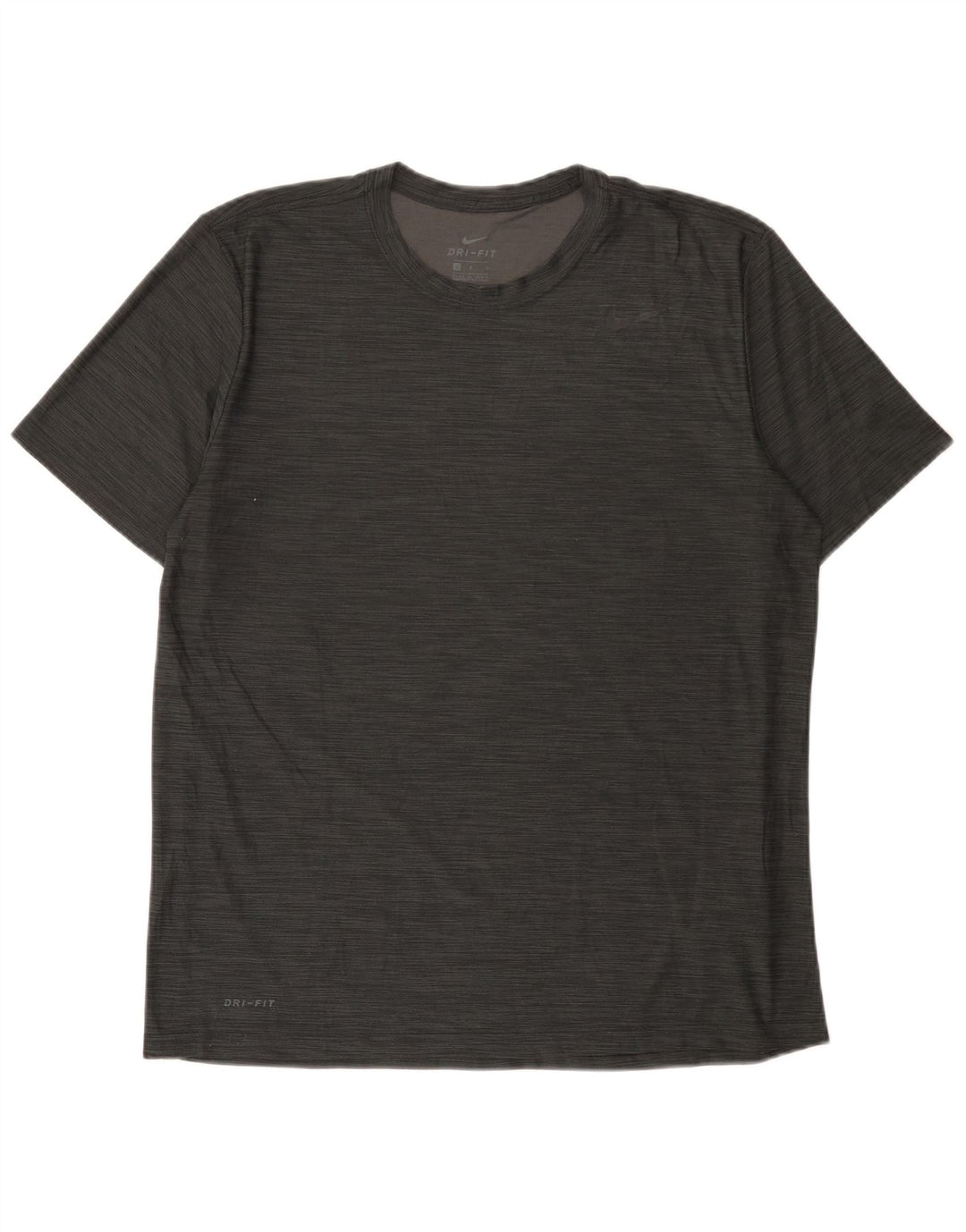 T-shirt Nike Dri Fit da uomo, grande, in poliestere chiazzato grigio