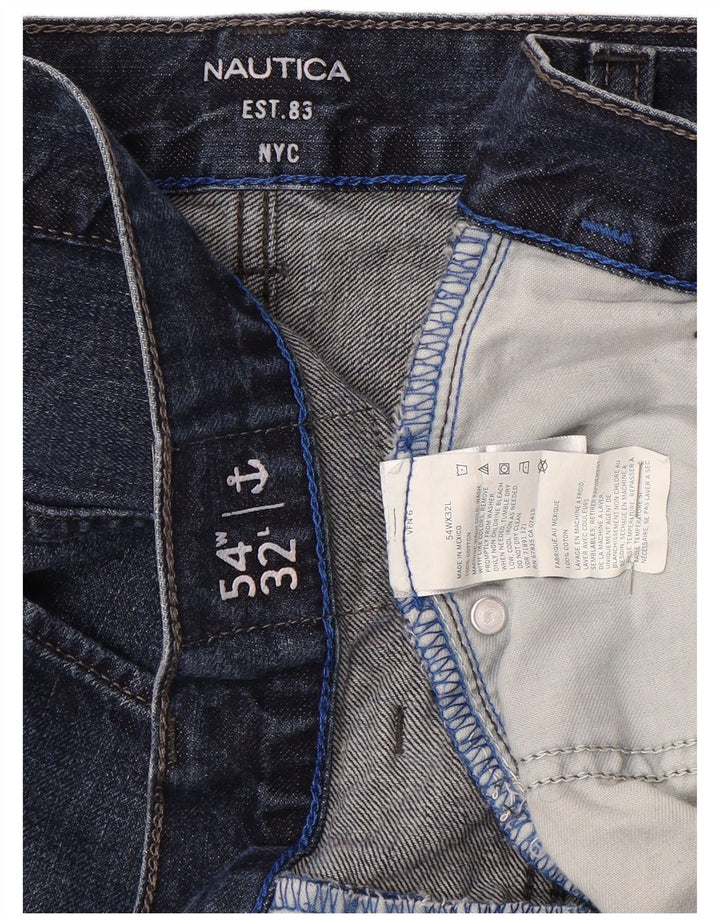 Jeans dritti da uomo NAUTICA W54 L32 cotone blu