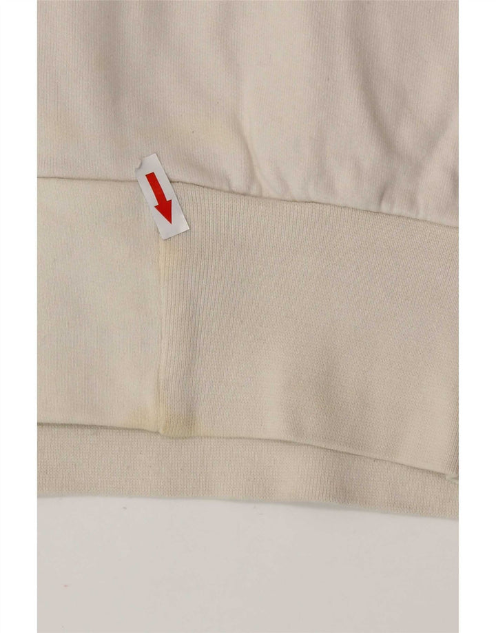 Giacca da ginnastica da uomo con grafica North Sails 2XL in cotone bianco sporco