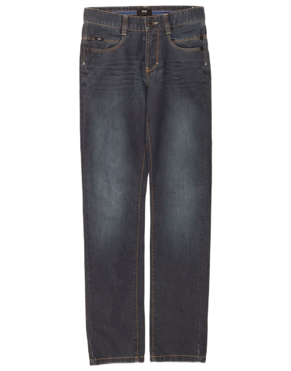 Jeans slim da ragazzo Hugo Boss 11-12 anni XS W24 L30 cotone blu navy