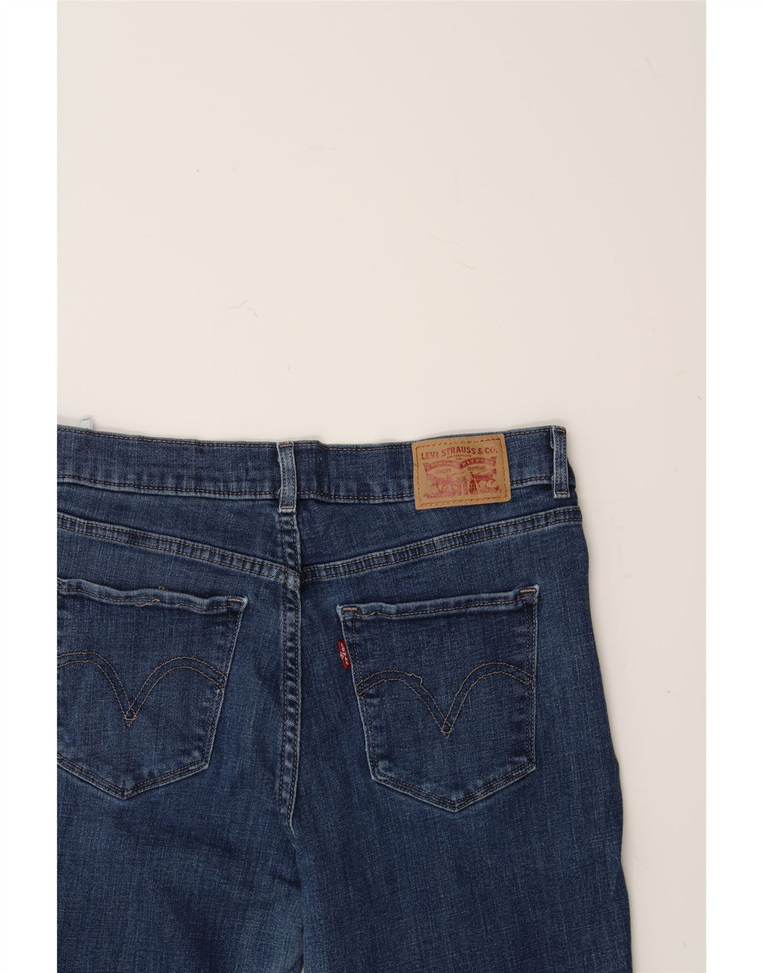 LEVI'S Womens Classic Fit Straight Jeans US 8 Medium W28 L28 Blue Cotton Vintage Levi's and Second-Hand Levi's from Messina Hembry 