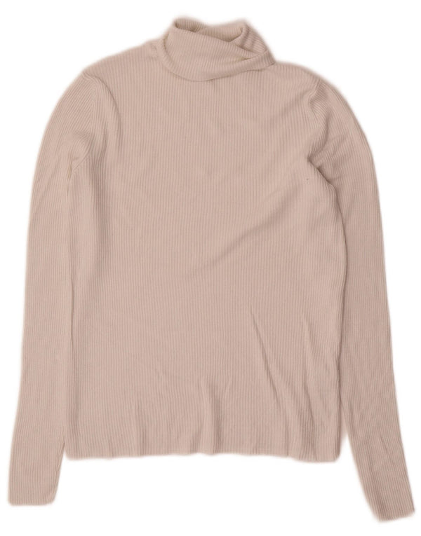 Top in camicetta da donna Marks & Spencer UK 12 Viscosa bianco sporco medio