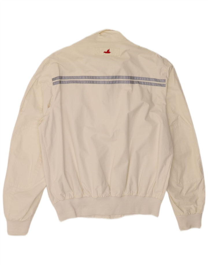 Giubbotto bomber grafico da uomo Museum UK 42 XL Off White Colourblock in poliammide
