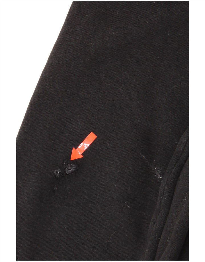 Maglione con cappuccio grafico da uomo Superdry in cotone nero medio
