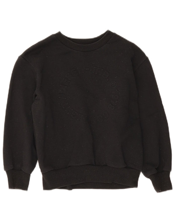 Diesel Felpa con grafica per ragazzi Maglione 7-8 anni in cotone nero
