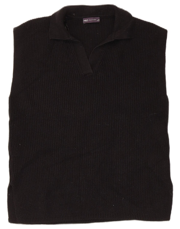 Canotta da donna Marks & Spencer UK 14 cotone nero medio