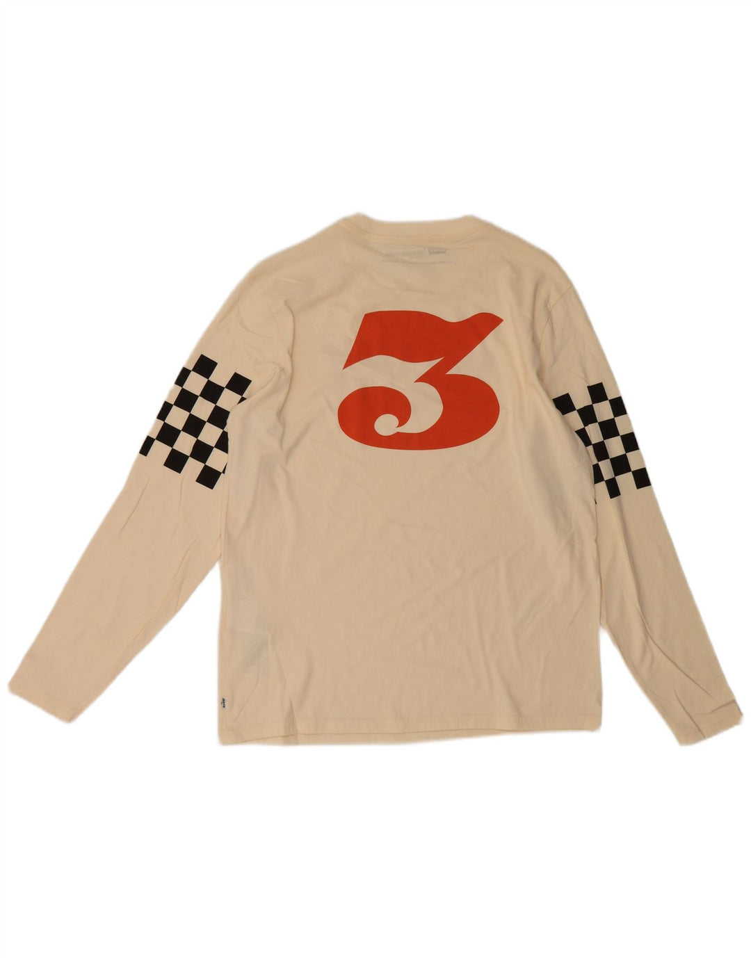 Levi's - Top grafico da uomo con vestibilità standard, manica lunga, medio, bianco sporco, geometrico