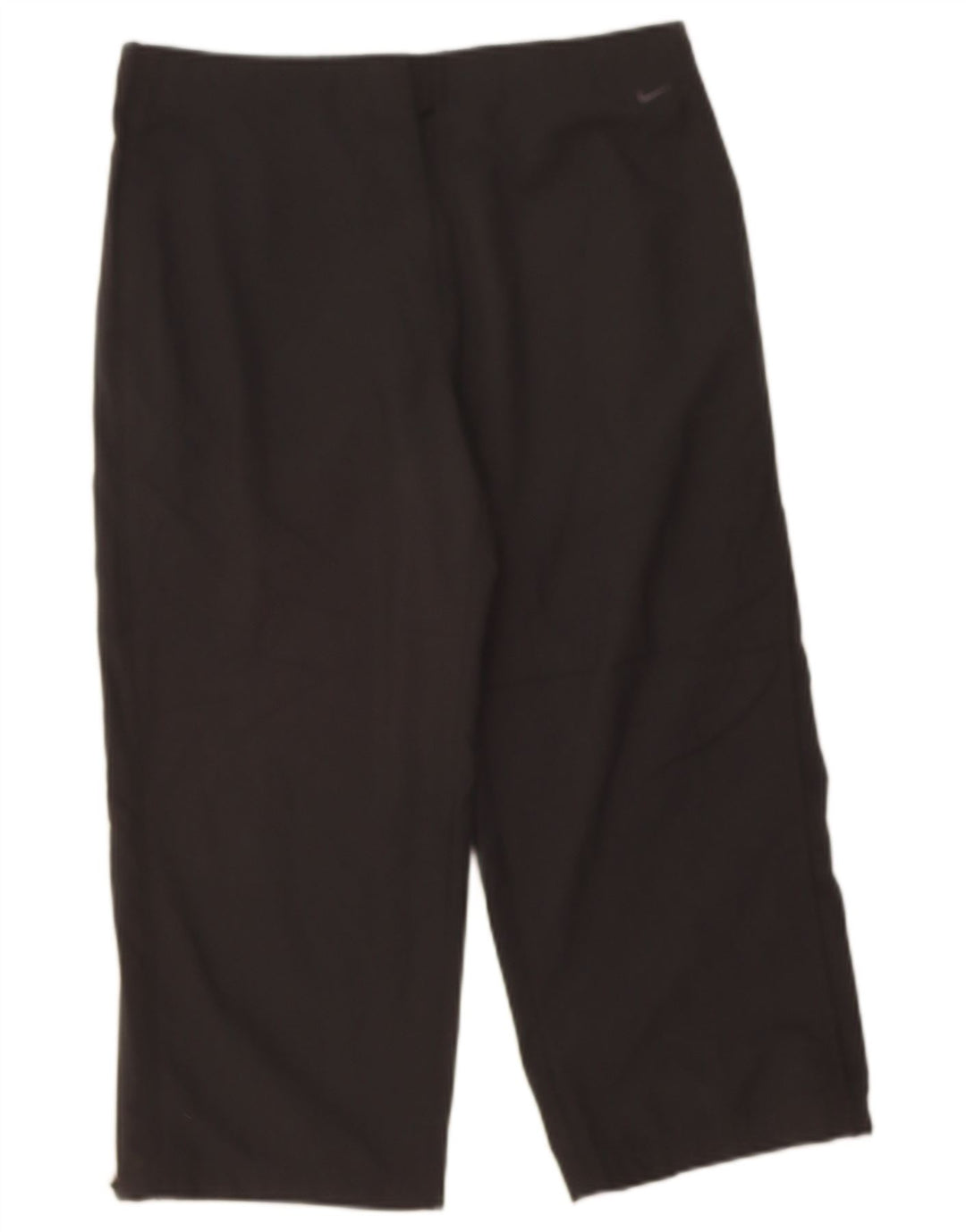 NIKE Womens Capri Tracksuit Trousers UK 14/16 Large Black Polyester