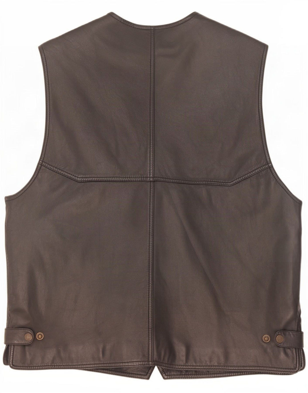 Gilet in pelle da uomo Barnardo medio nero