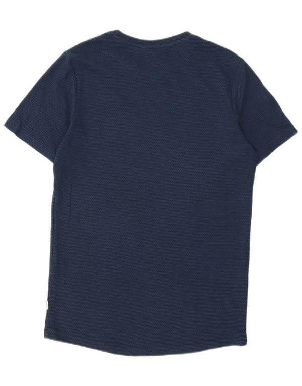 Jack & Jones T-shirt da uomo Top in cotone maculato medio blu navy