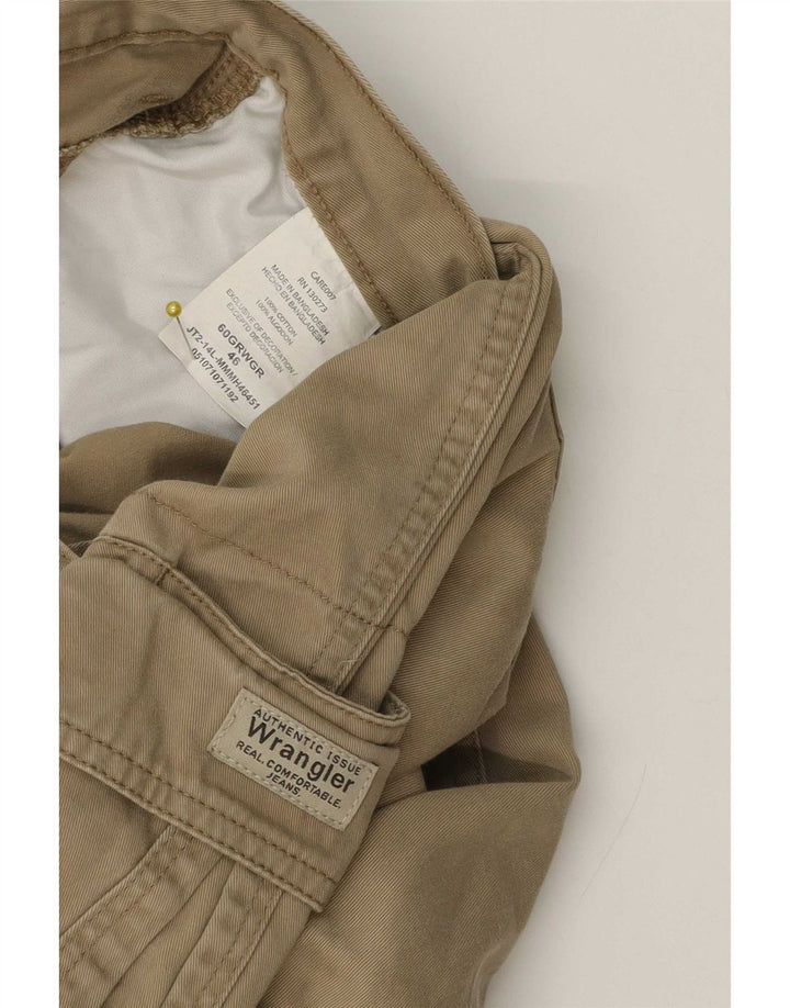 Pantaloncini cargo da uomo Wrangler W46 3XL cotone kaki