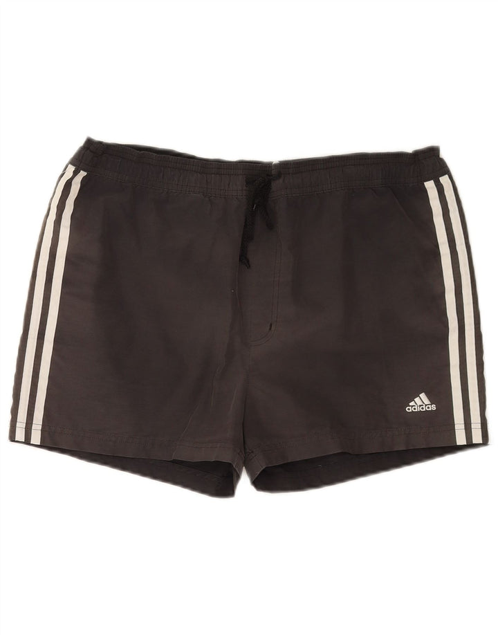 Costume da bagno uomo Adidas medio cotone nero