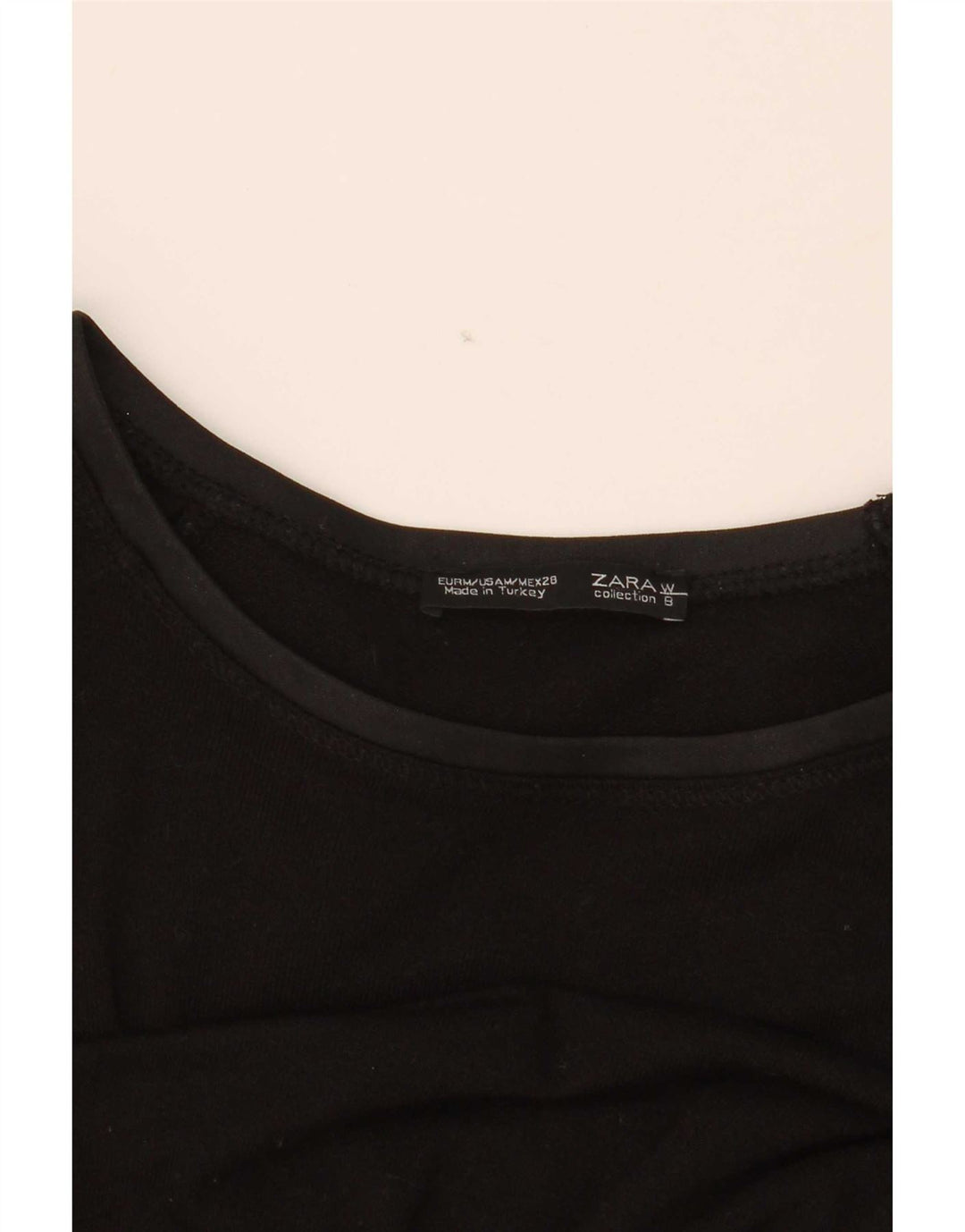 Top Zara da donna a maniche lunghe UK 14 medio nero