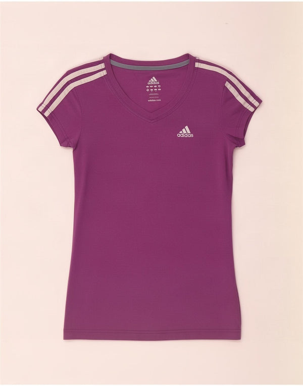 T-shirt da donna Adidas Top UK 8 piccola in cotone viola