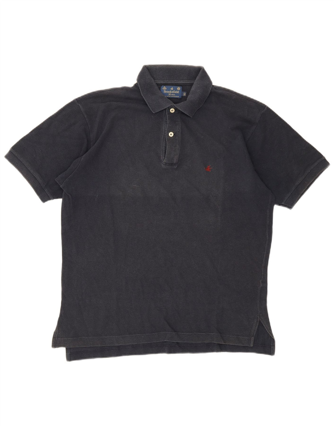 Polo da uomo Brooksfield IT 50 medio in cotone blu navy