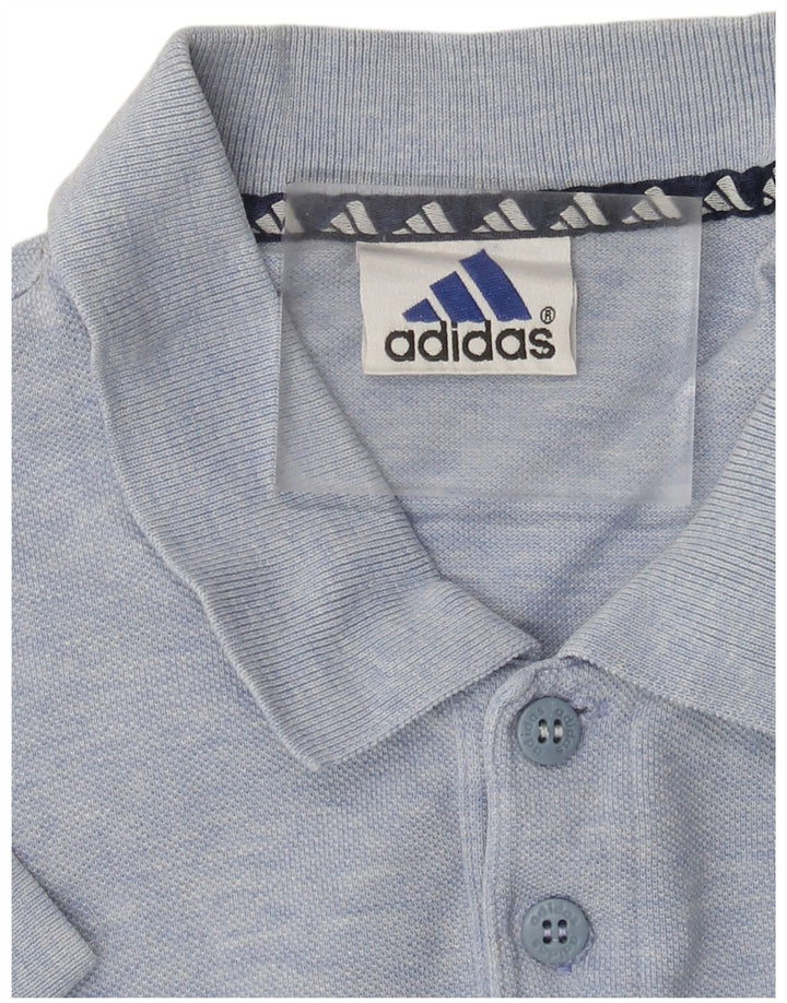 Polo Adidas da uomo di colore blu medio