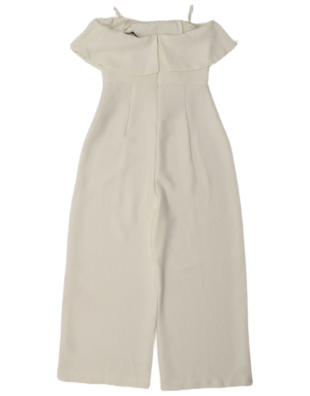 Tuta senza spalline da donna Zara UK 8 Small Poliestere bianco